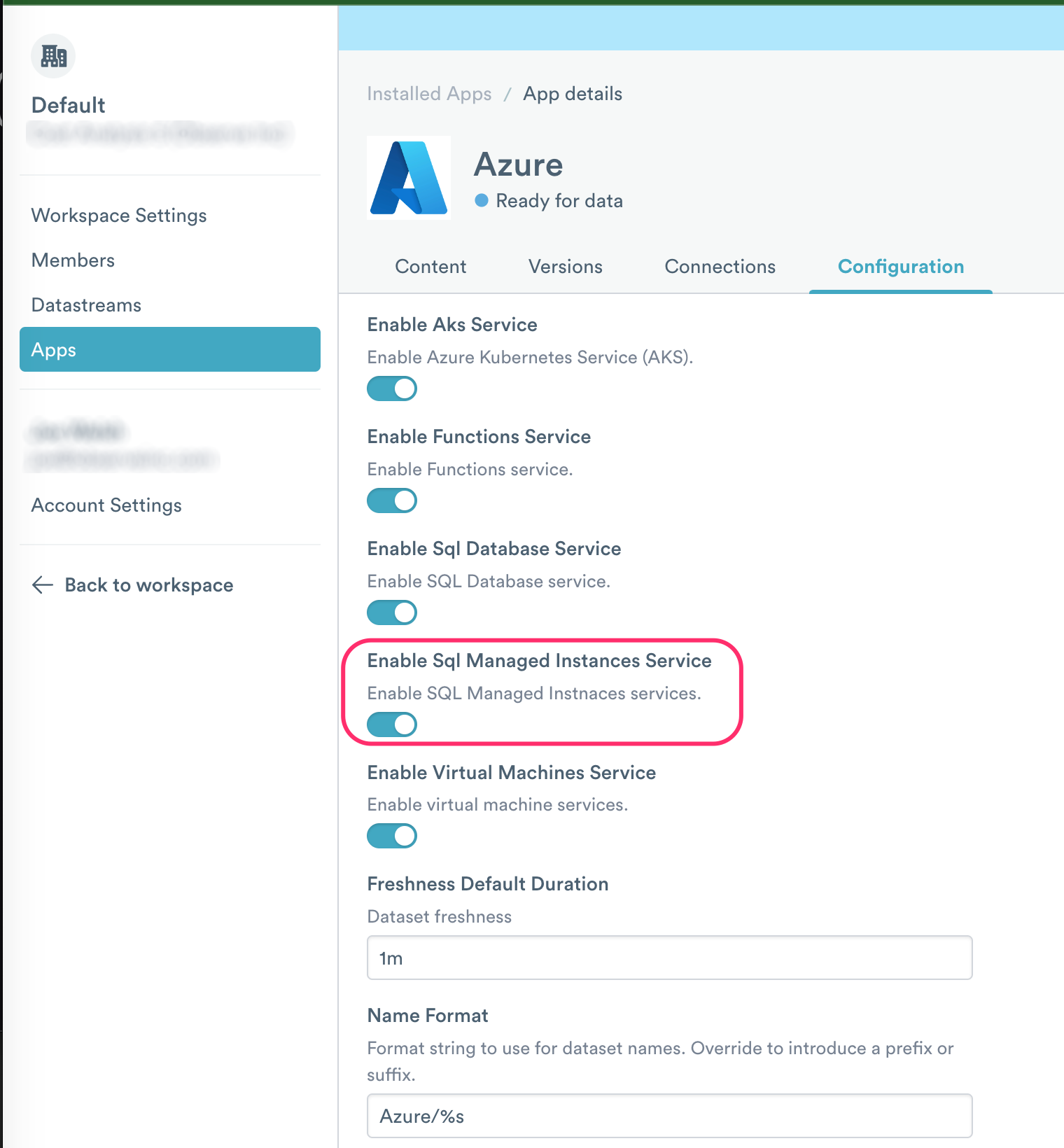 Enabling the SQL Managed Instances Service
