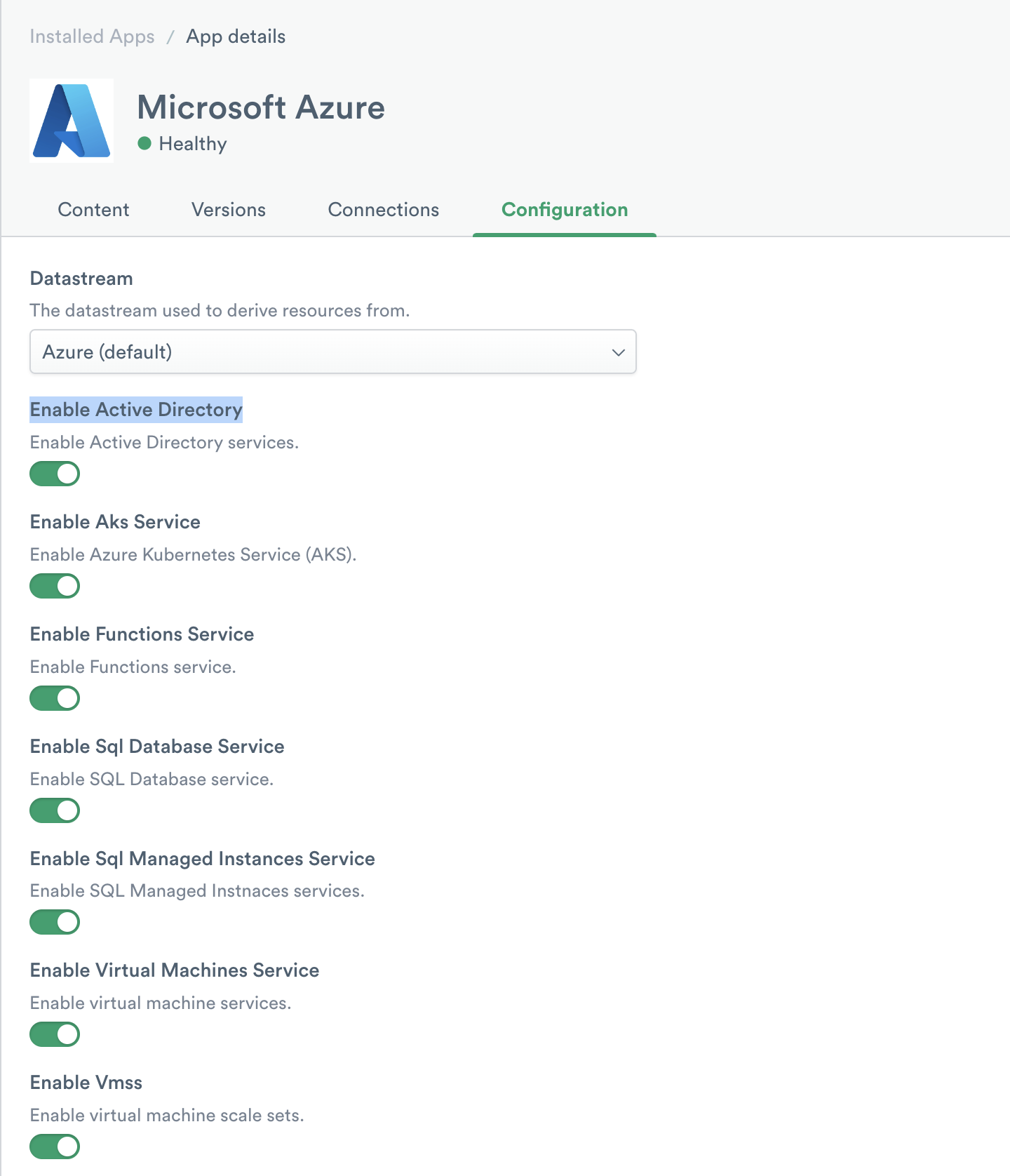 Enabling the SQL Managed Instances Service