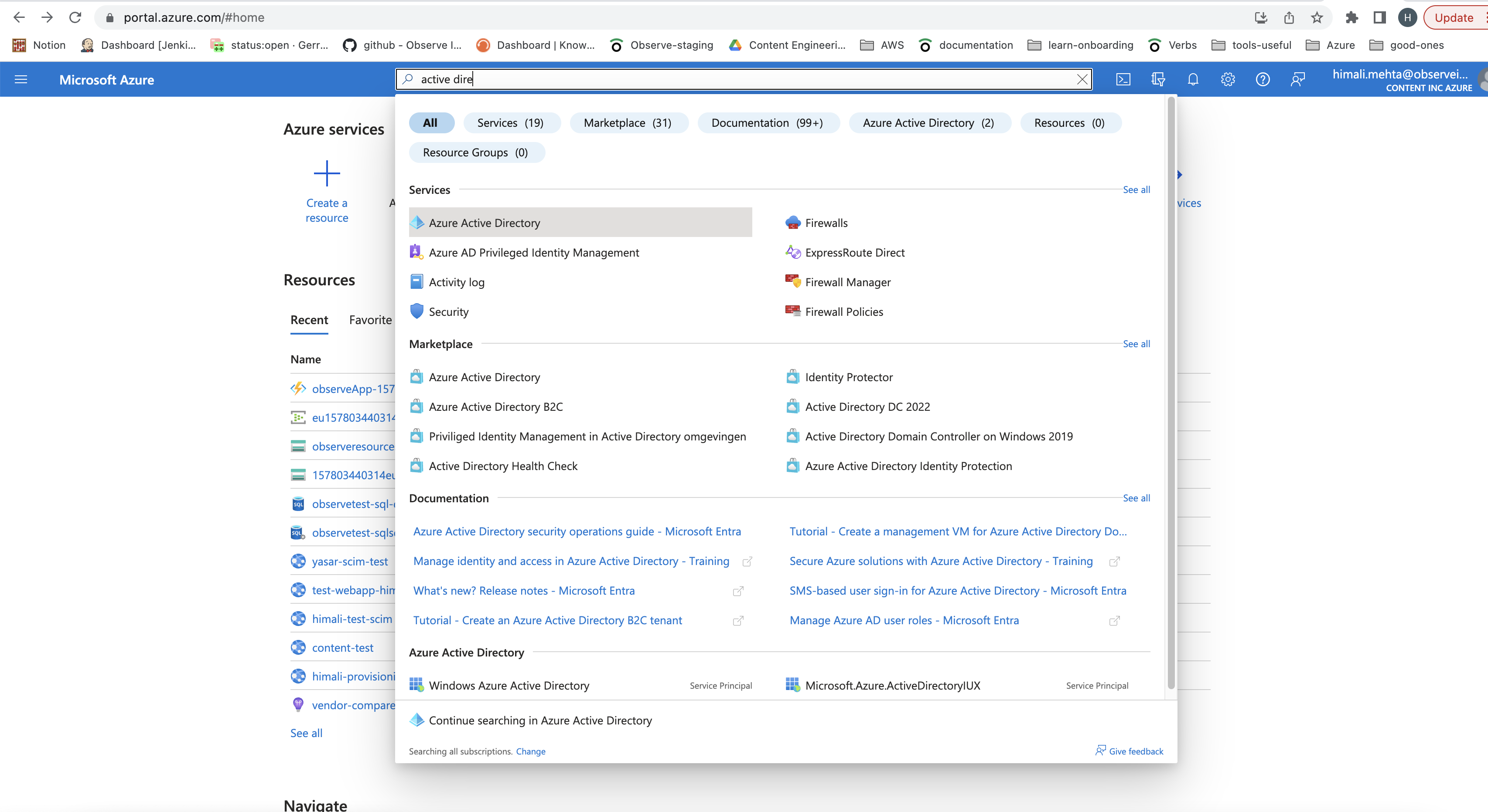Search for Active Directory