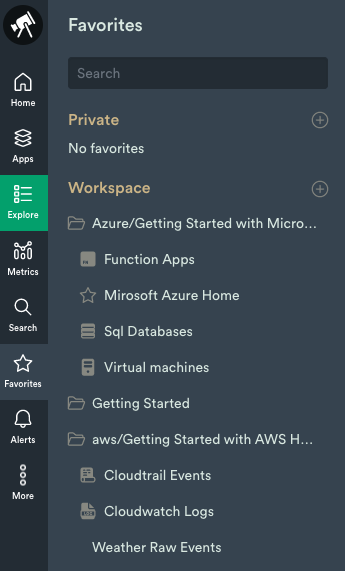 Add Objects to your Favorites.