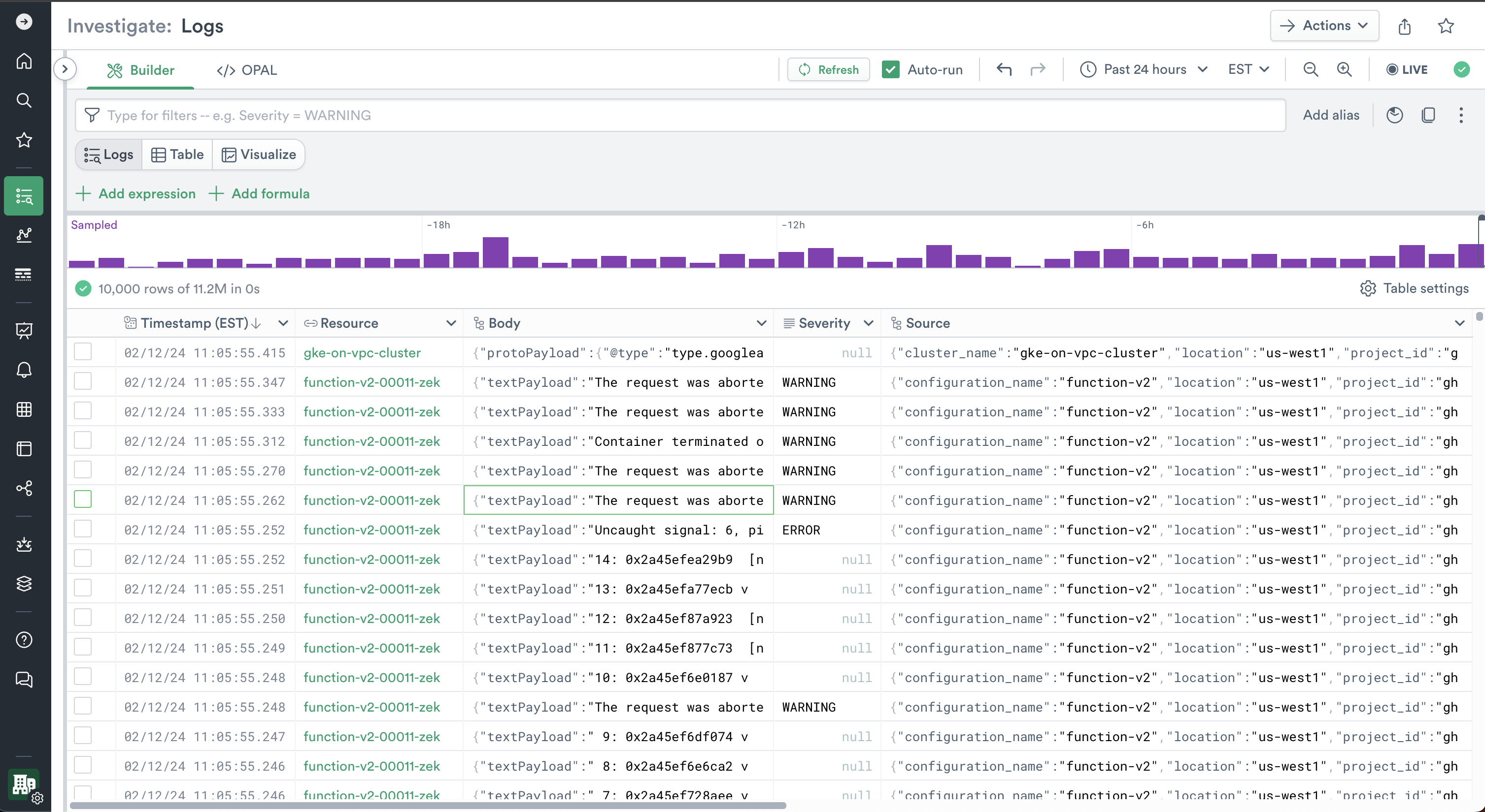 Structured Logs