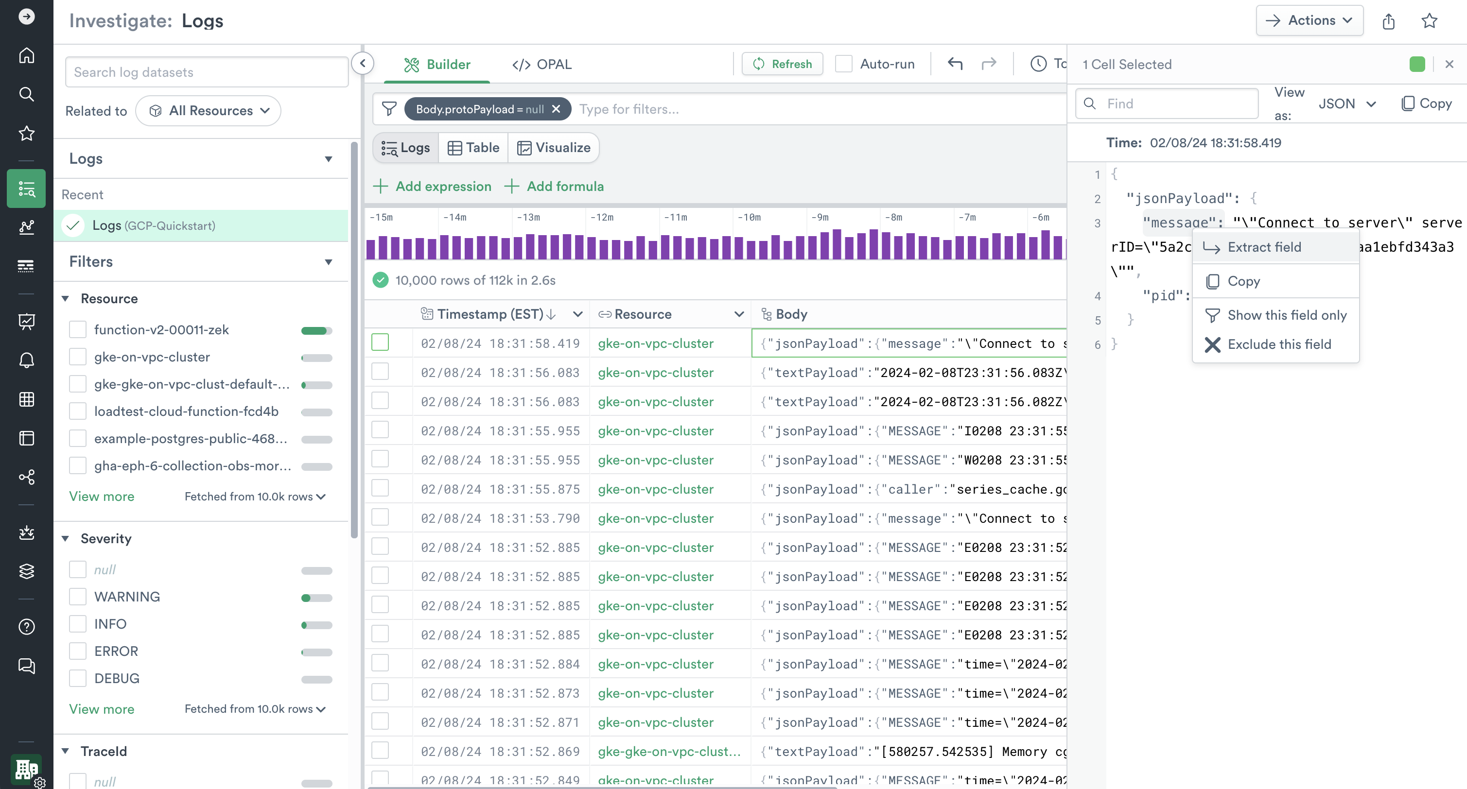 Structured Logs