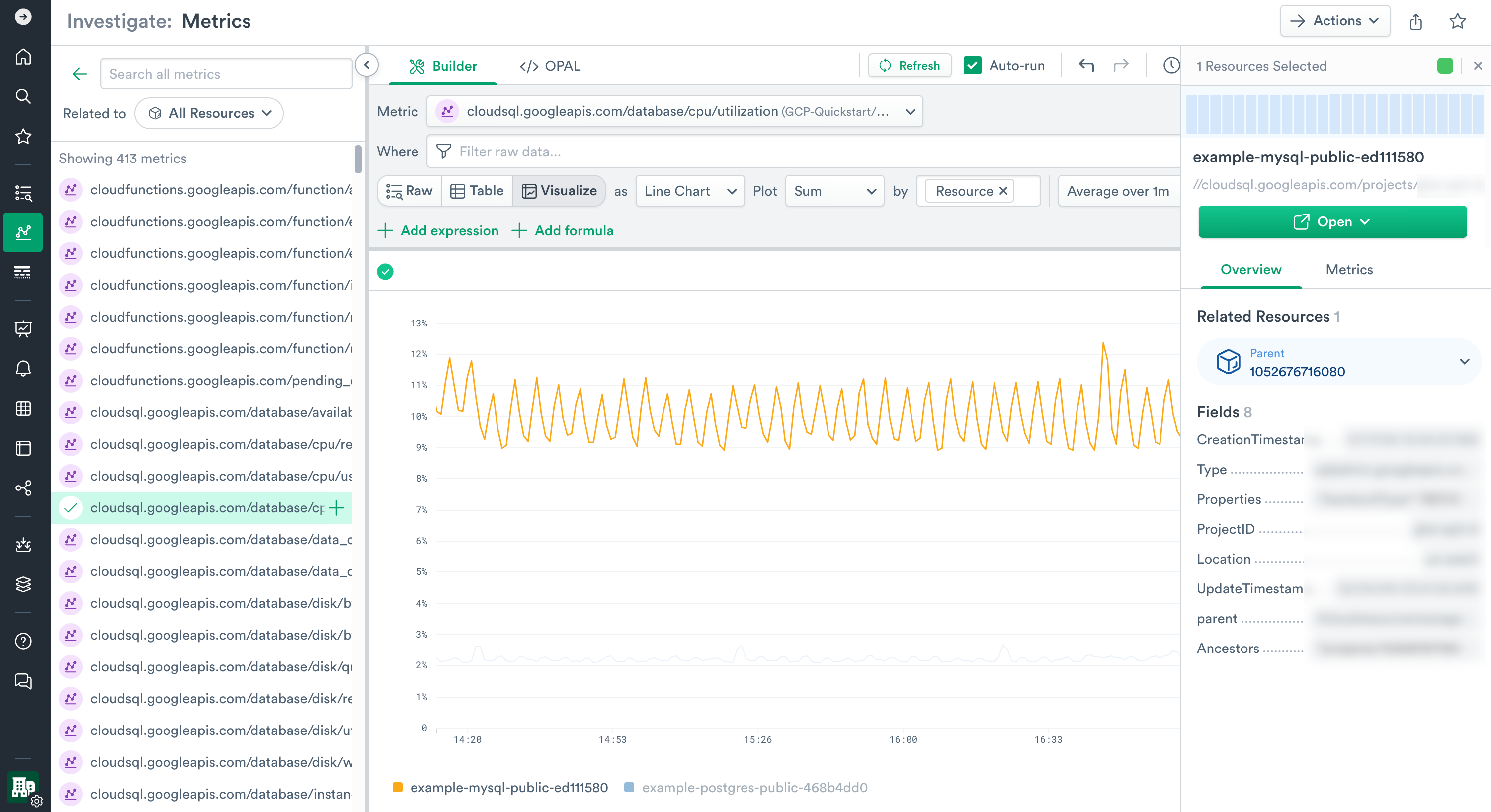 Link Metrics to Resources