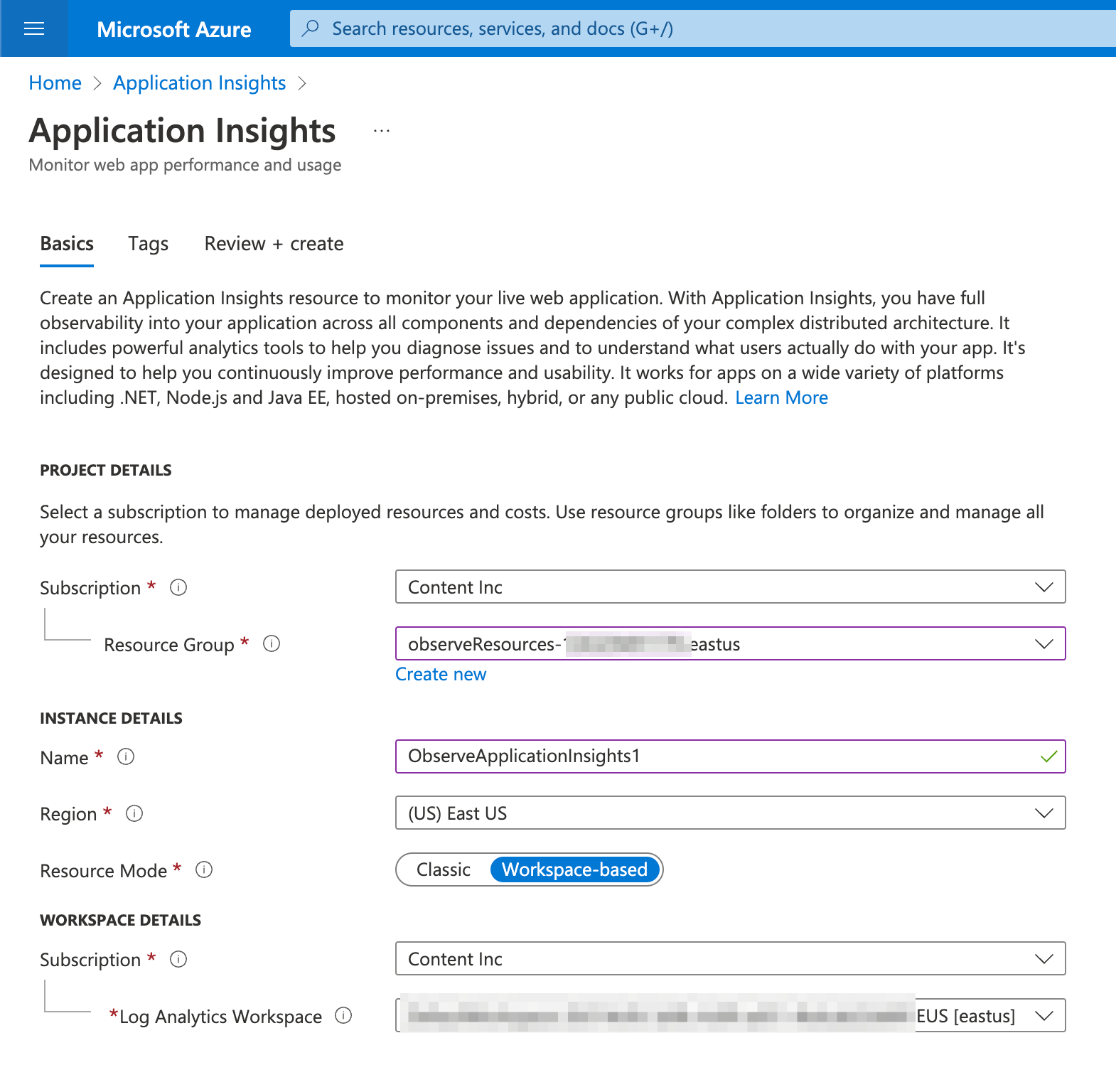 Enabling Application Insights On Your Resource Group