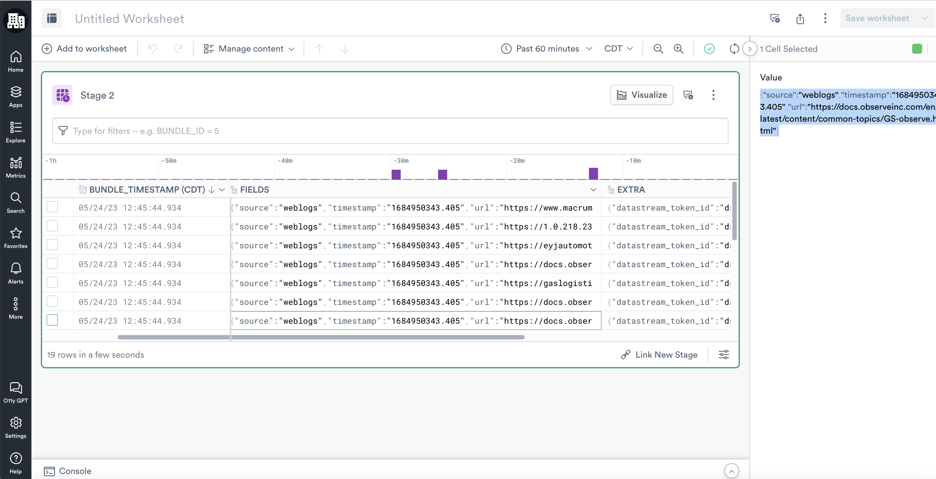 Example Data URL Activity