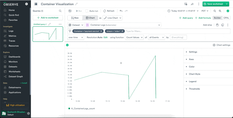 Filtered path by Kubernetes Logs