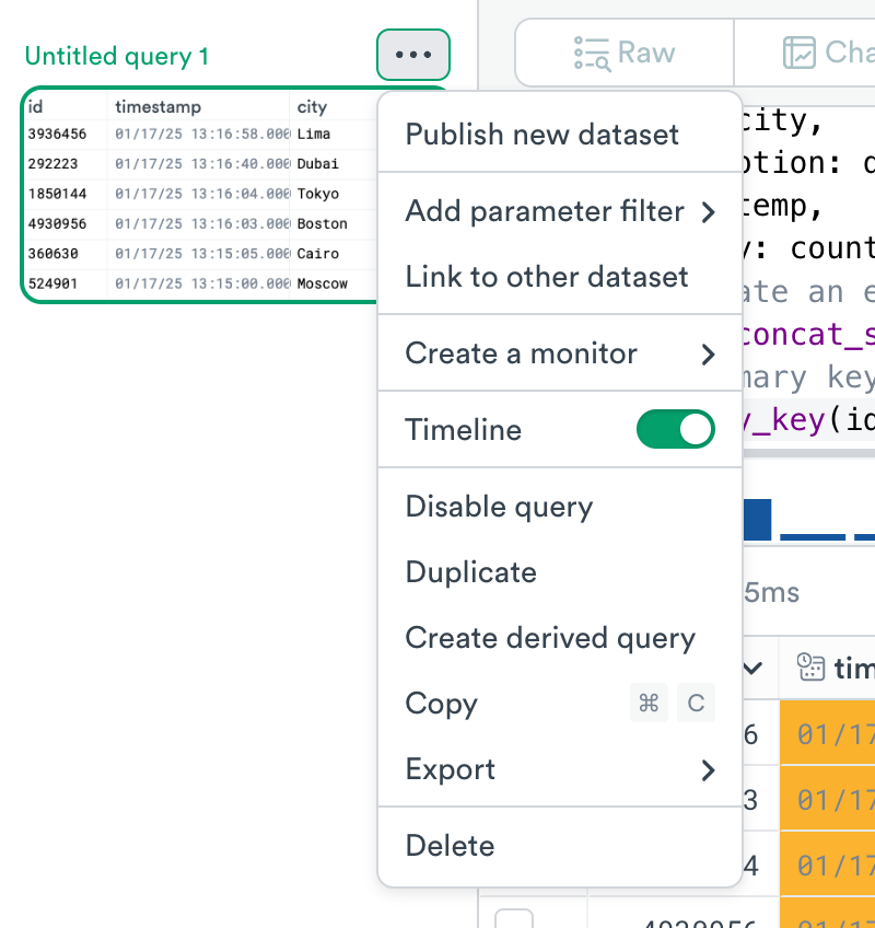 After running OPAL to create a new label column.
